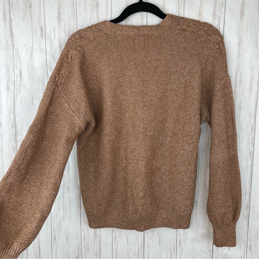 Joie tan caramel button up sweater small - Picture 4 of 6